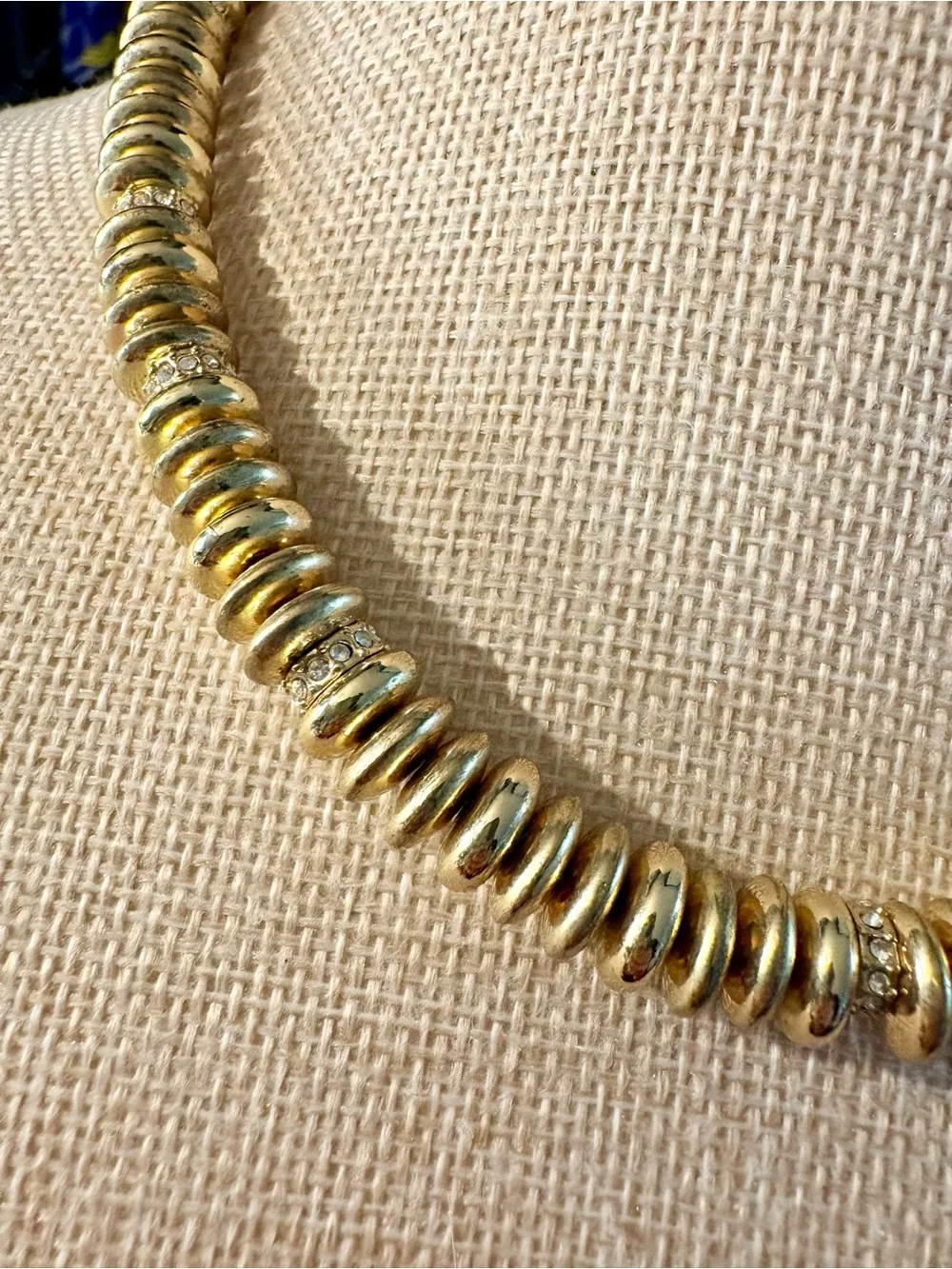 Baublebar Gold Disc Bead Necklace with Pavé Accents